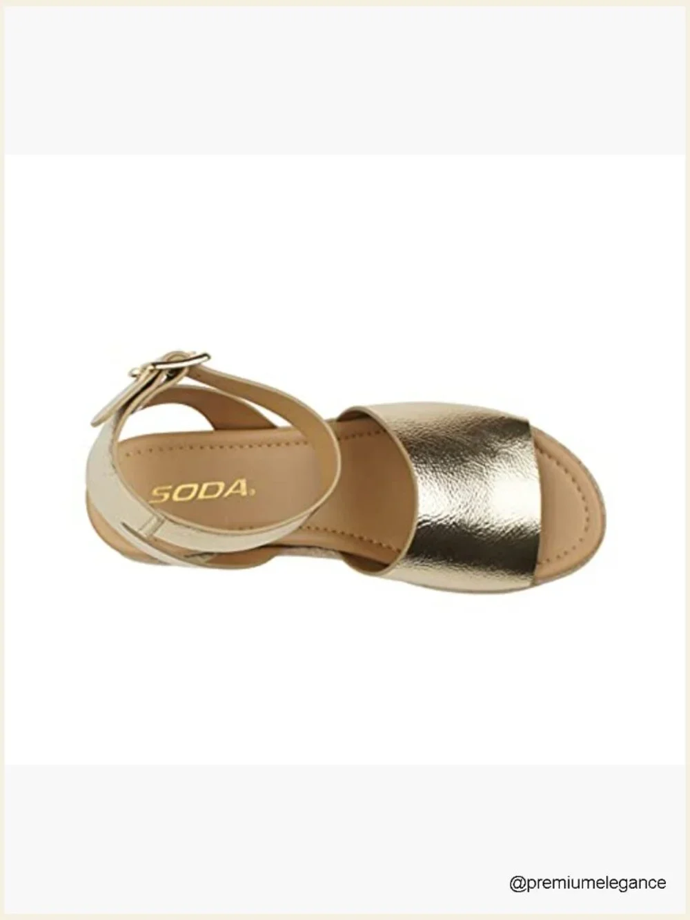 Open Toe Buckle Ankle Strap Espadrilles Flatform Wedge Sandal
